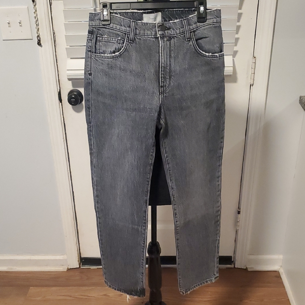 Triarchy Women's Straight-Leg Jeans in Classic Gray